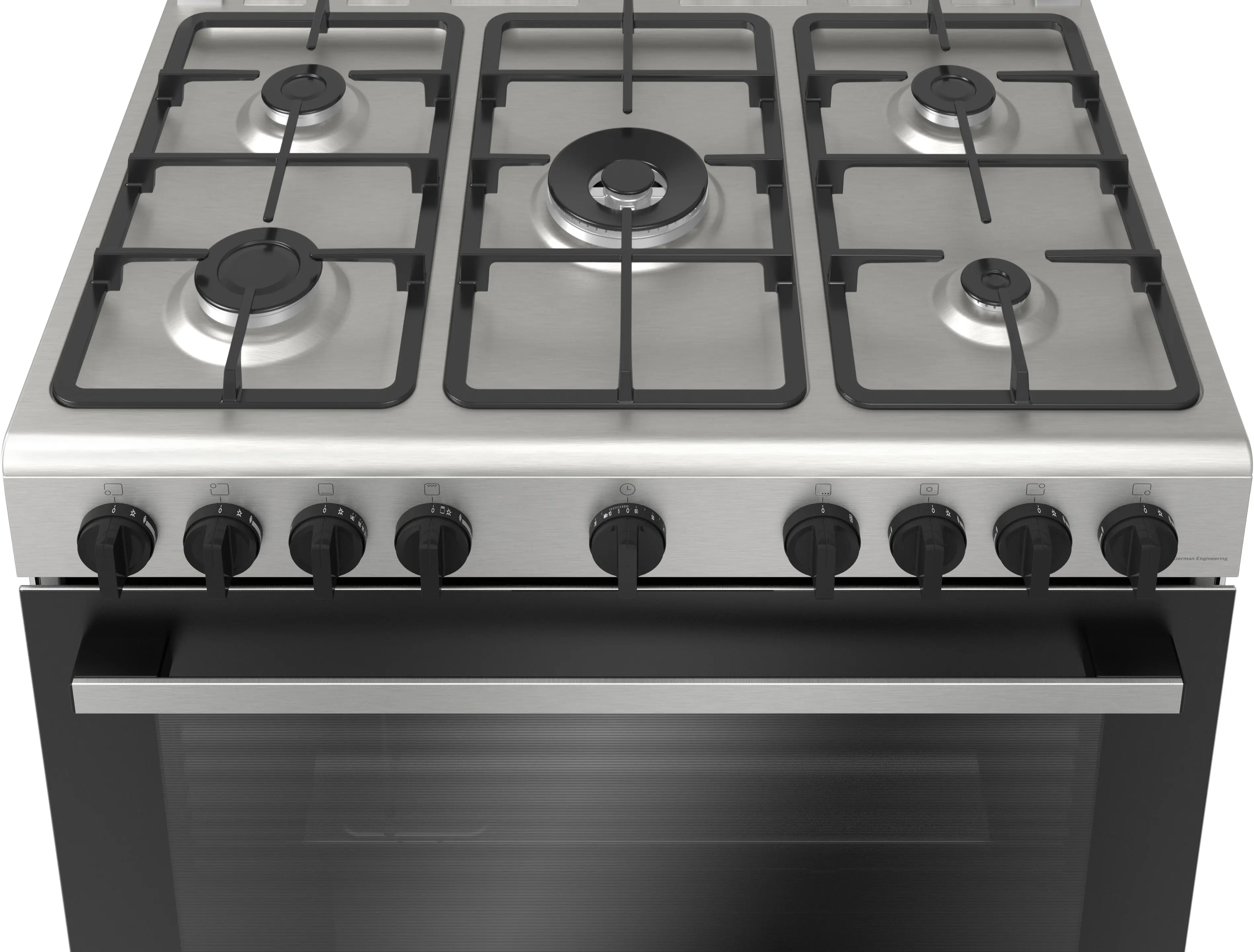BOSCH Series 2 90cm Full Gas Cooker with Oven, HGV1E8Y50M, Stainless steel - Image 2