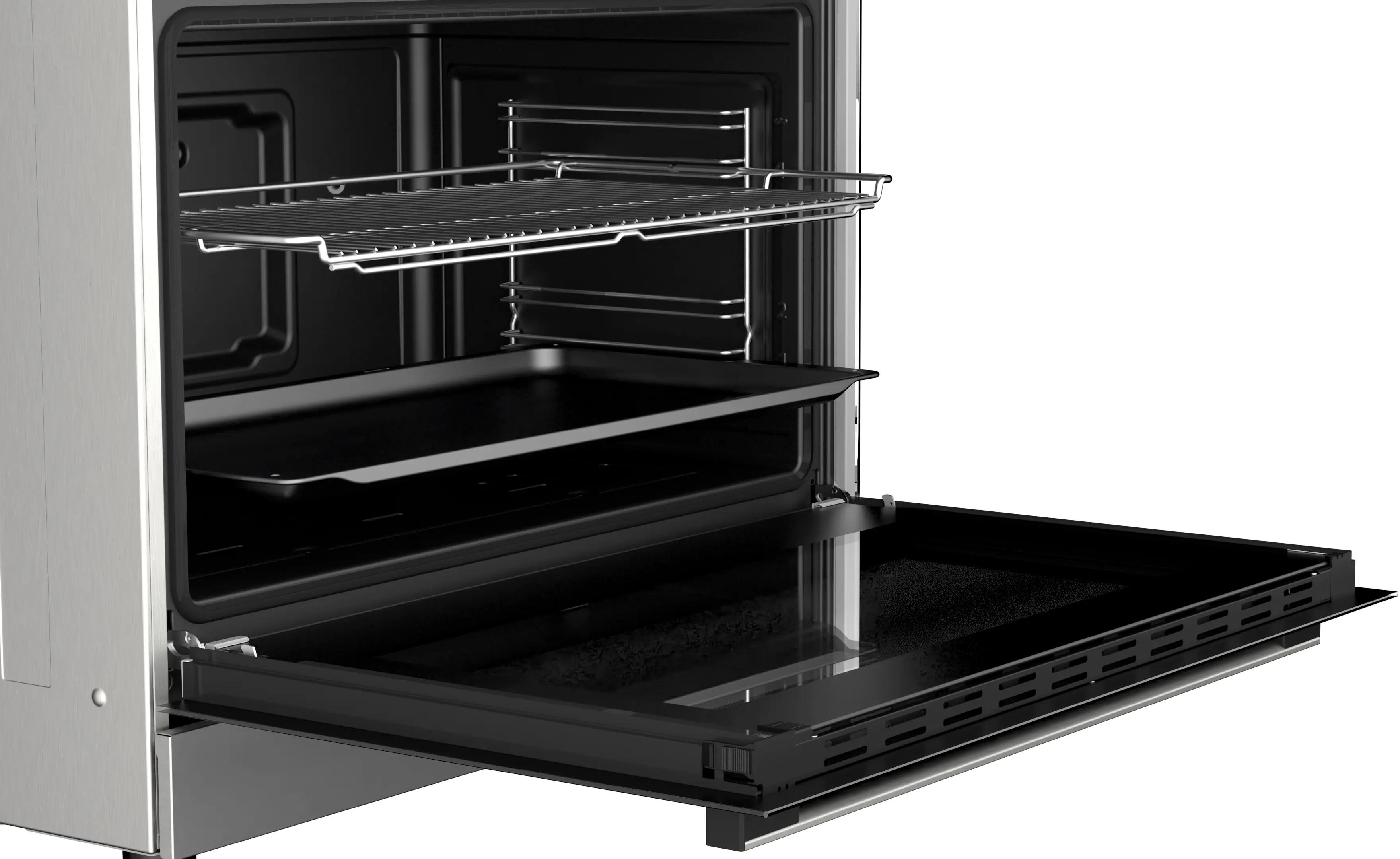 BOSCH Series 2 90cm Full Gas Cooker with Oven, HGV1E8Y50M, Stainless steel - Image 4