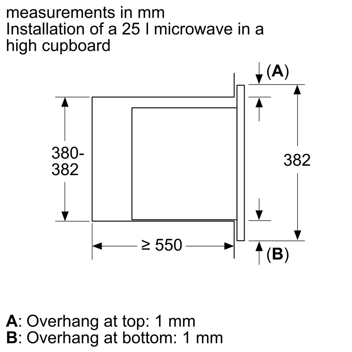 Bosch Series 2 Built-in Microwave, 25L, 800W, Stainless steel, BEL653MS3M - Image 5