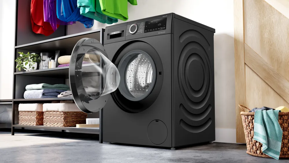BOSCH Series 4, 9/5 KG Washer & Dryer, 1400 RPM, ECO Silence Drive Motor, Auto Dry Option, Super 60 mins Wash & Dry, 15 Mins Quick, Black Finish, WNA2440ZGC - Image 3