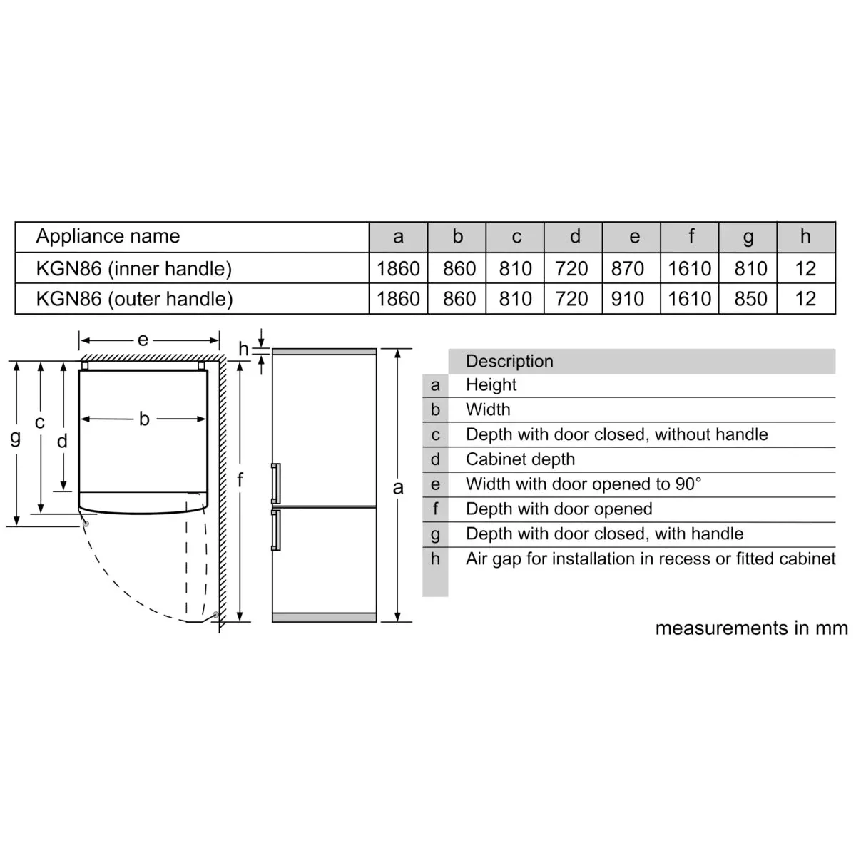 Bosch Series 6 Free-Standing Bottom Freezer Refrigerator, Total No Frost, 619L, Water Dispenser, Stainless Steel, KGD86AI31M - Image 6