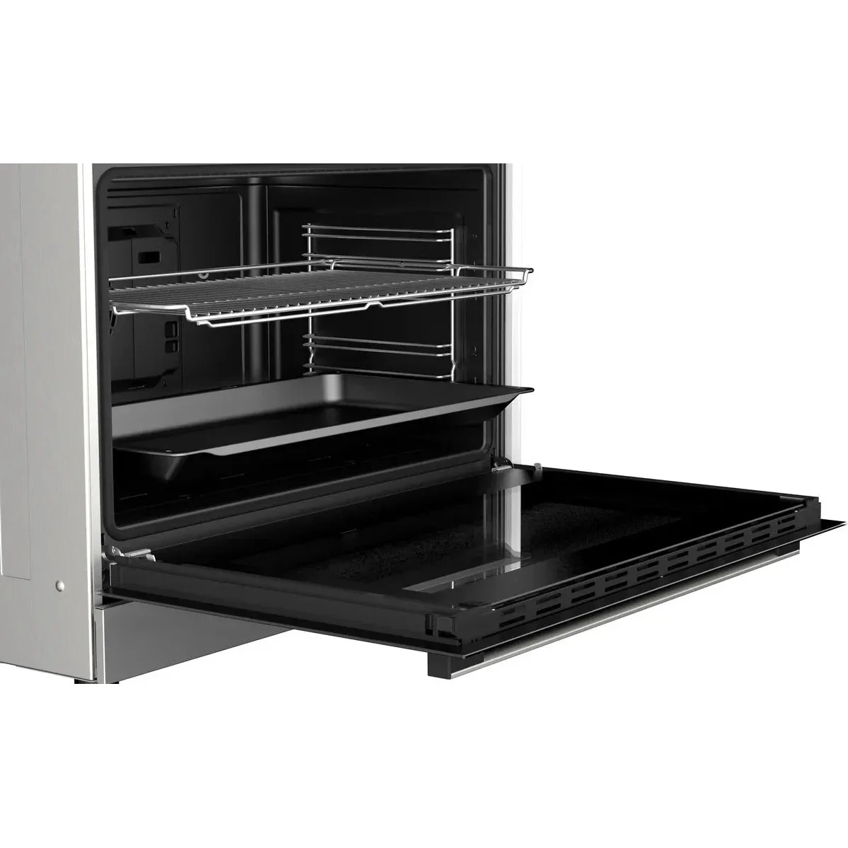 Bosch Series 6 Gas Range Cooker, 5 burners, Stainless steel, HGX5H8W50M - Image 2