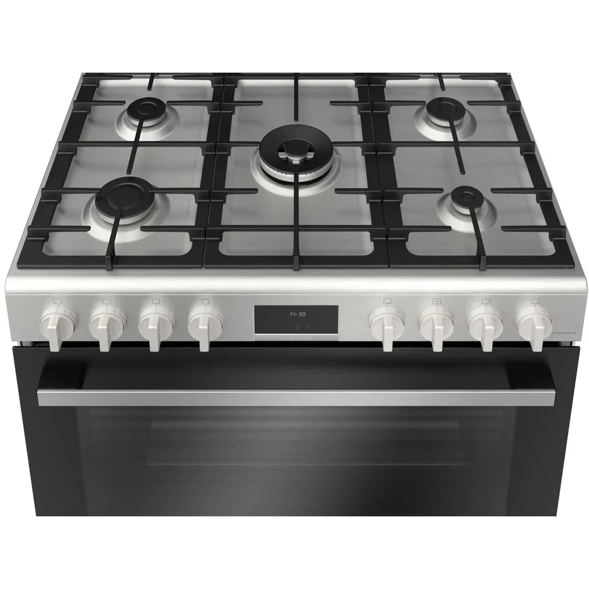 Bosch Series 6 Gas Range Cooker, 5 burners, Stainless steel, HGX5H8W50M - Image 3