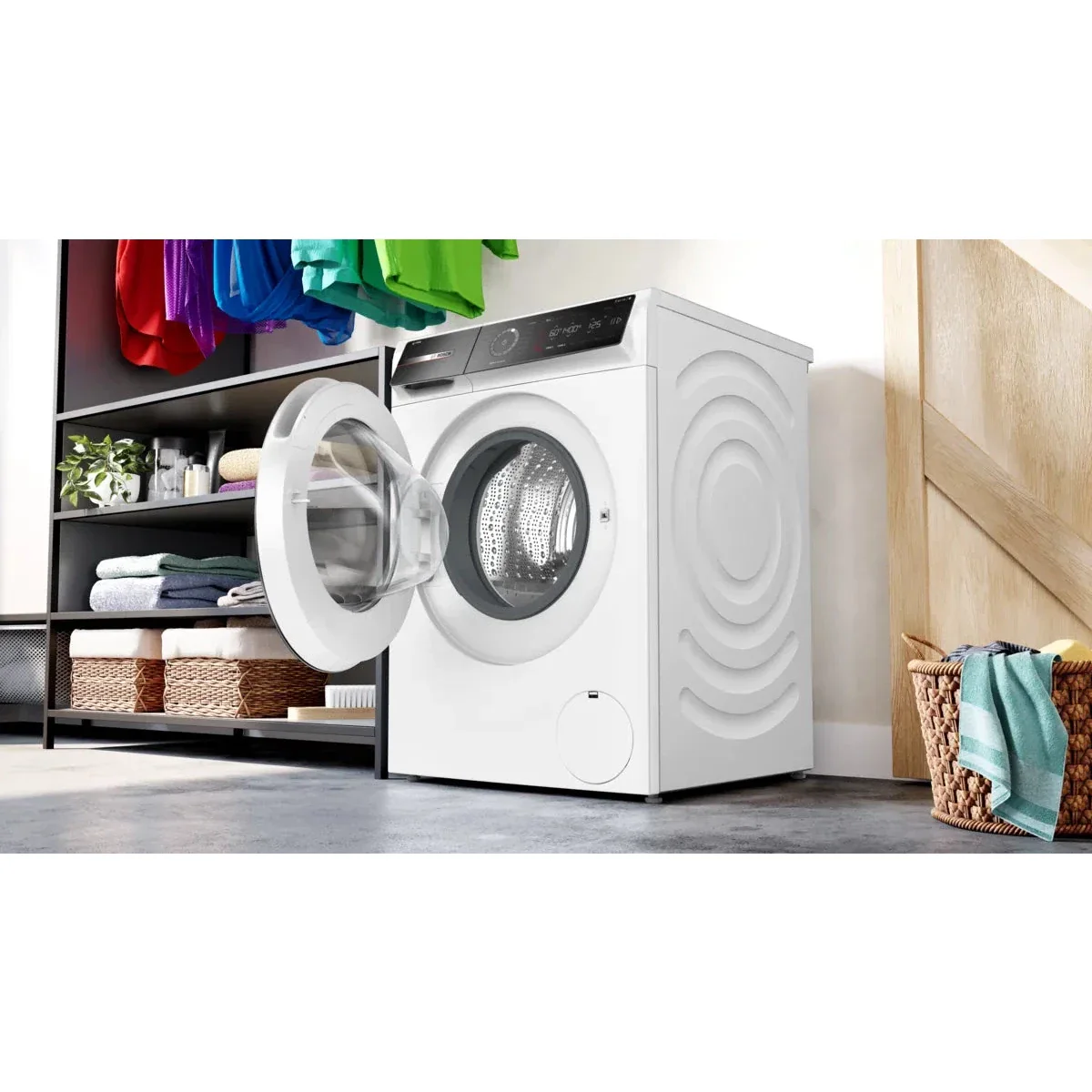 Bosch Series 8 Front Load Washing Machine, 9KG, 1400 RPM, with i-DOS Detergent Saver System, Wi-Fi, White, WGB244A0GC - Image 3