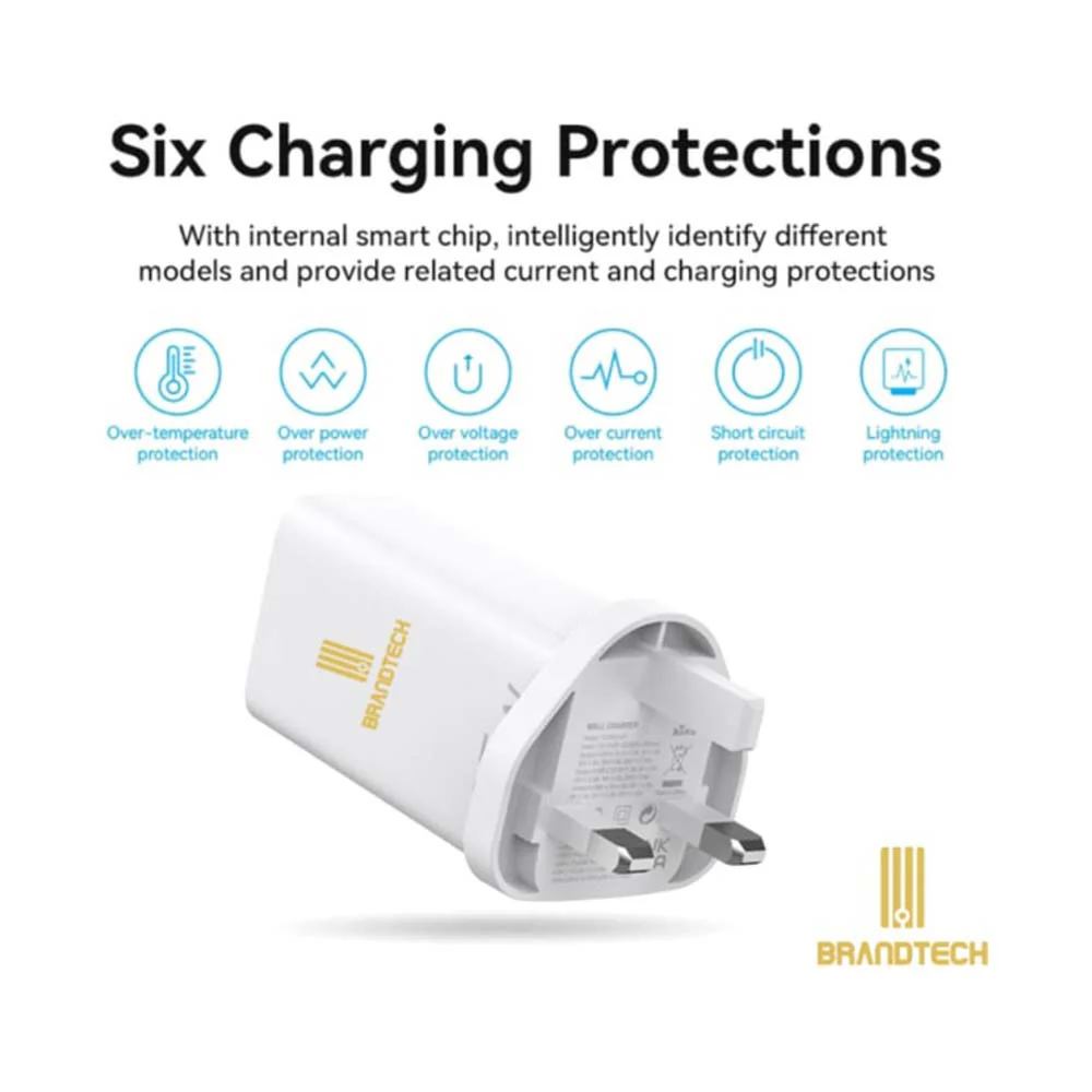 BrandTech Fast Charger 65W White - Image 3