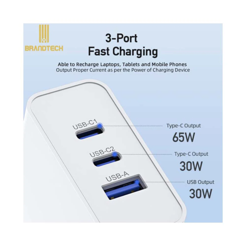 BrandTech Fast Charger 65W White - Image 4