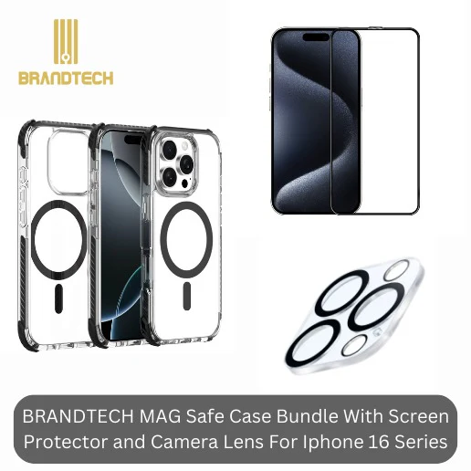 BRANDTECH MAGSAFE COVER SCREEN AND LENSE PROTECTOR FOR 16 PRO