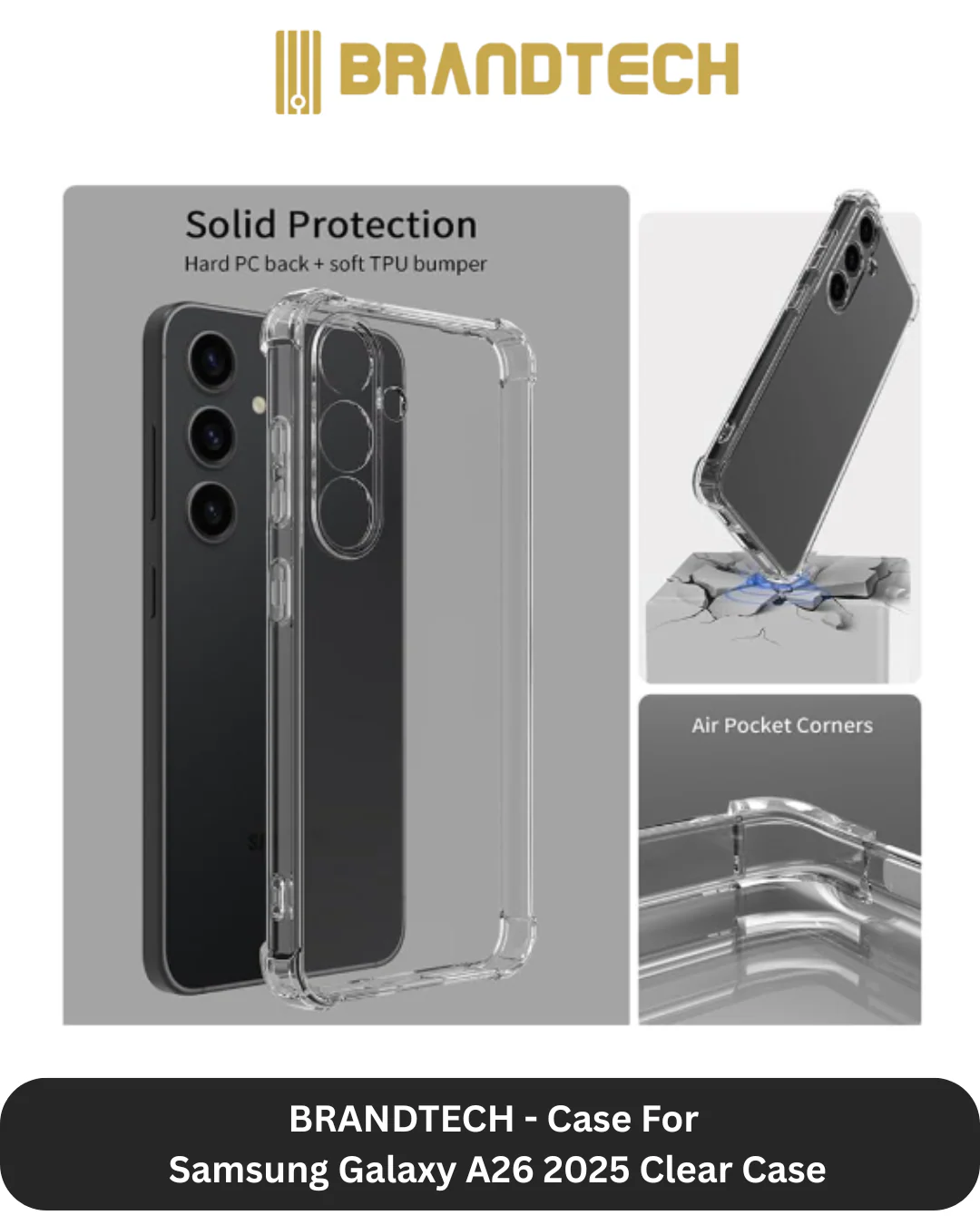 Brandtech Samsung Galaxy A26 Cover + Screen Protector - Image 2