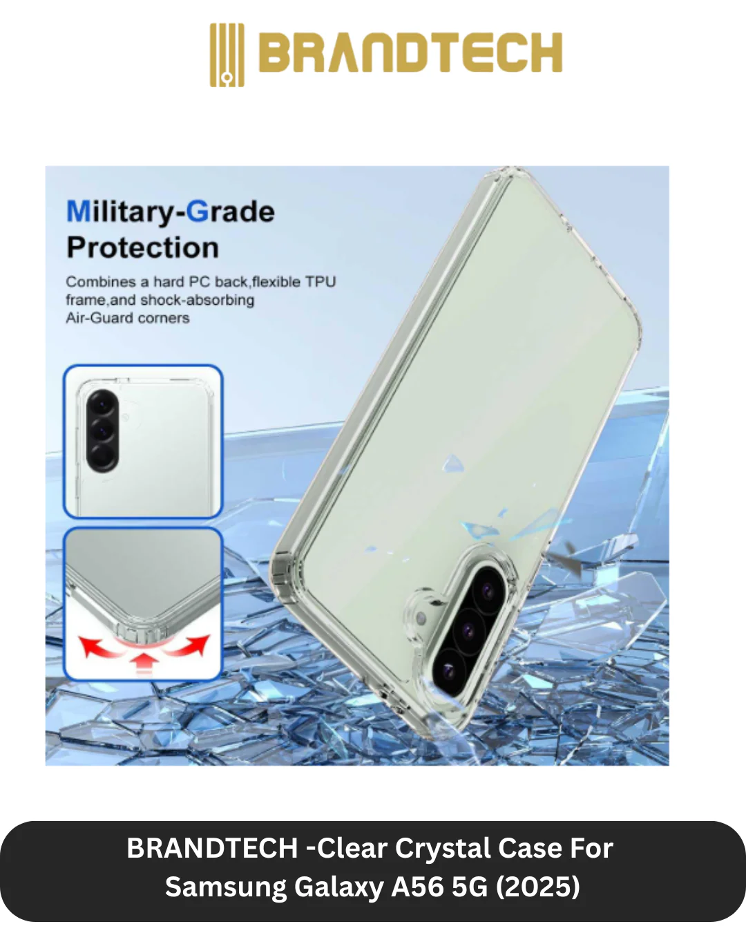 Brandtech Samsung Galaxy A56 Cover + Screen Protector - Image 3