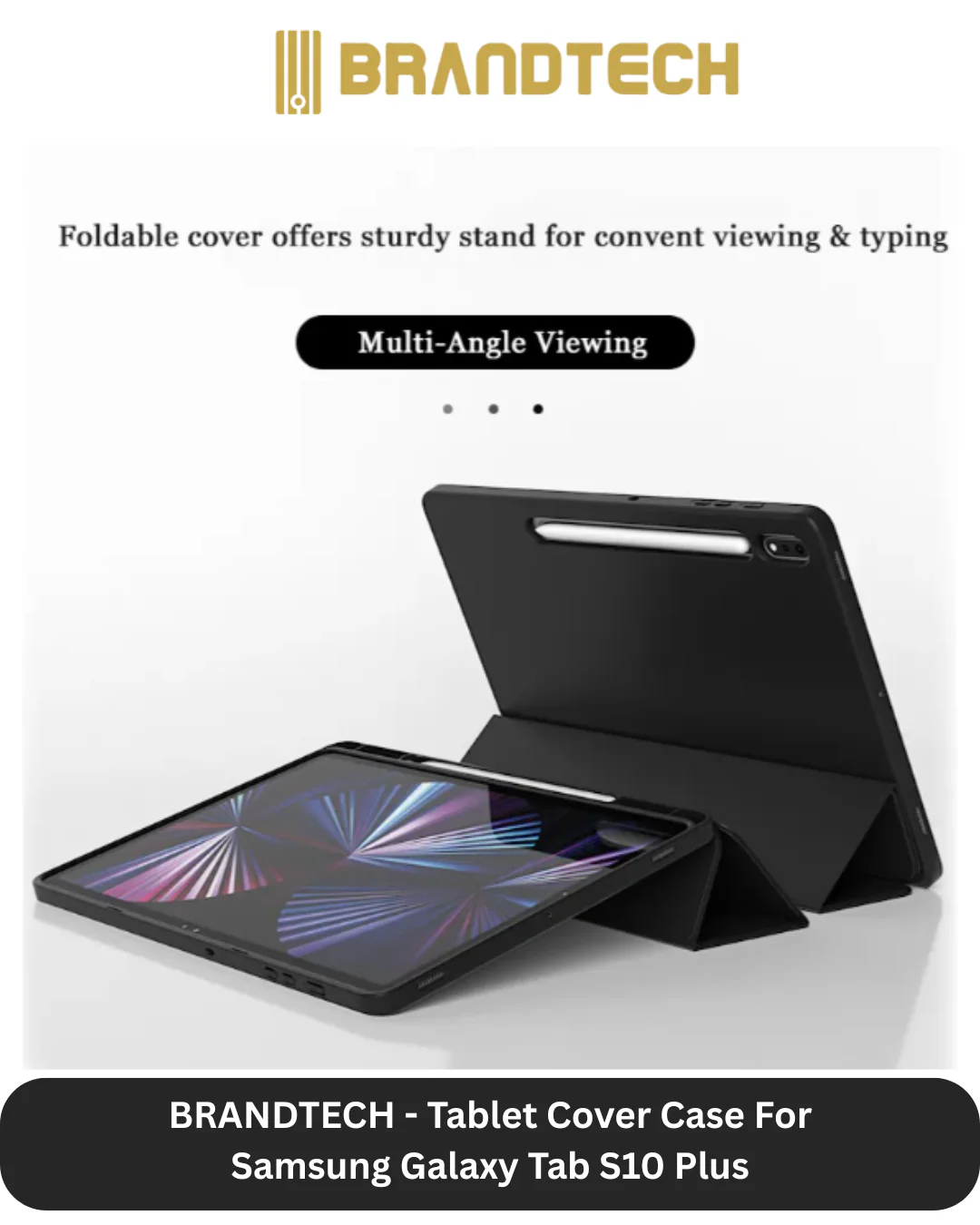Brandtech Samsung Galaxy Tab S10+ Cover + Screen Protector - Image 2