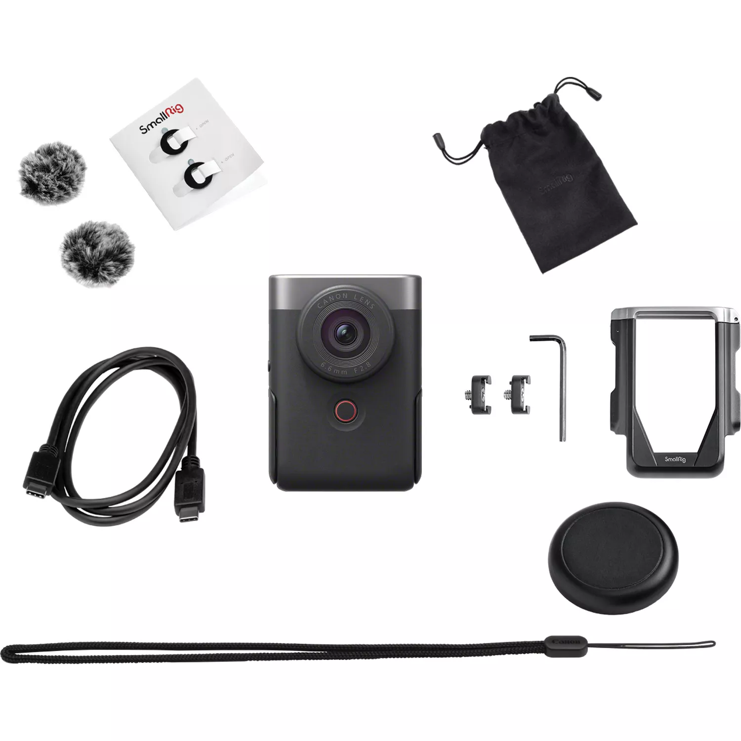 Canon PowerShot V10 Advanced Vlogging Kit, Silver - Image 5