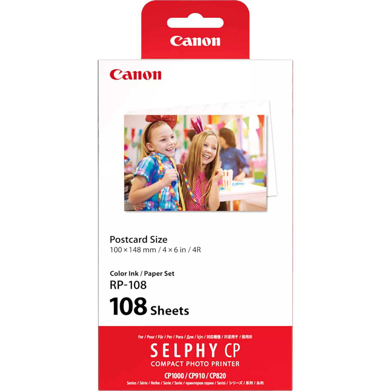 Canon RP 108 Color Ink Paper Set Color Ink + 100 x 148 mm Paper Set, 108 Sheets
