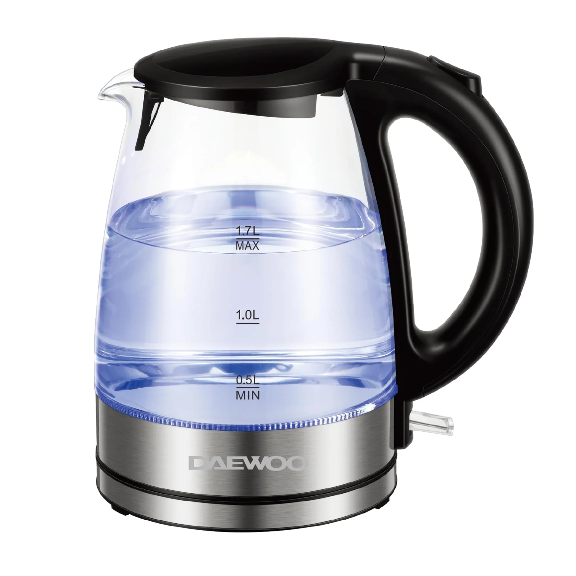 Daewoo Glass Kettle 2200W, 1.7 Liters, DEK1218 - Image 4