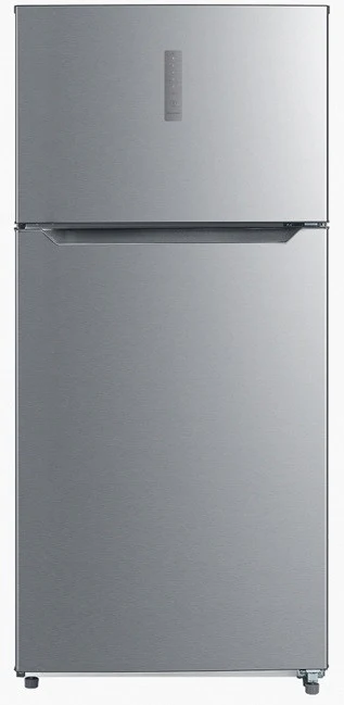 Daewoo Top mount Refrigerator 650L capacity, Tempered glass, No Frost, Stainless steel, Inverter compressor, Dual vegetable compartment, Stainless Steel, FR-921VSIN