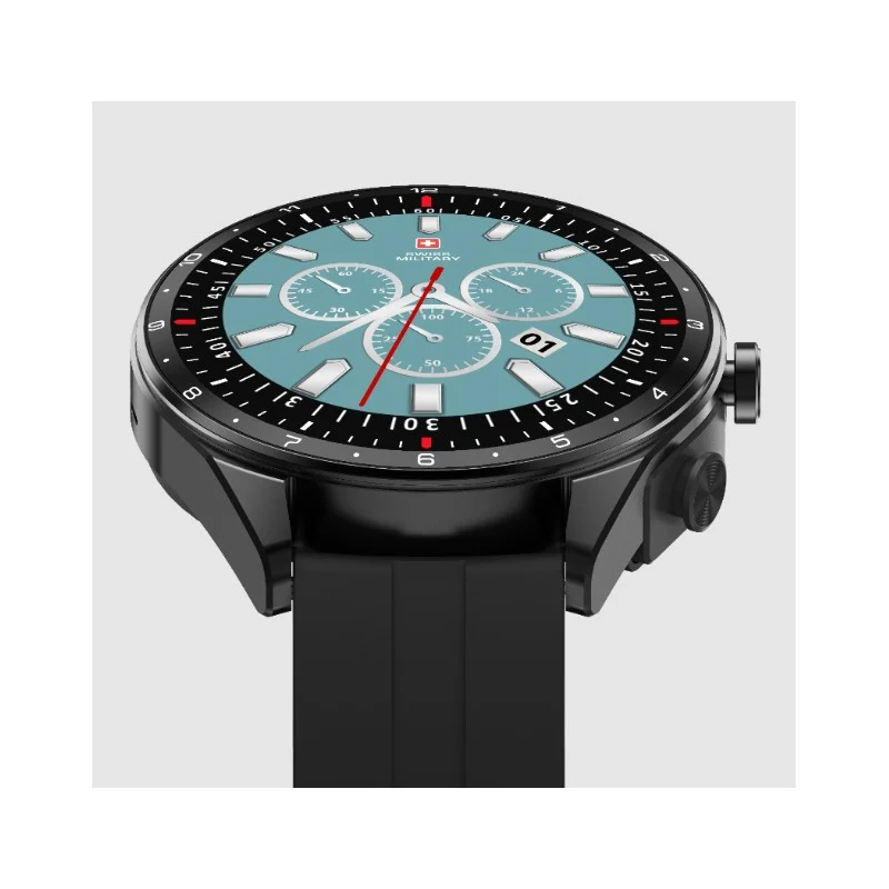Dom Music Smartwatch with Metal Strap – Black - Image 2