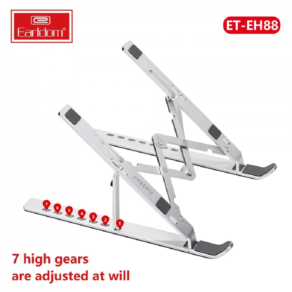Earldom Aluminum Laptop Stand Silver - Image 3
