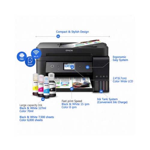 Epson EcoTank L6290 Wi-Fi Printer Black - Image 4