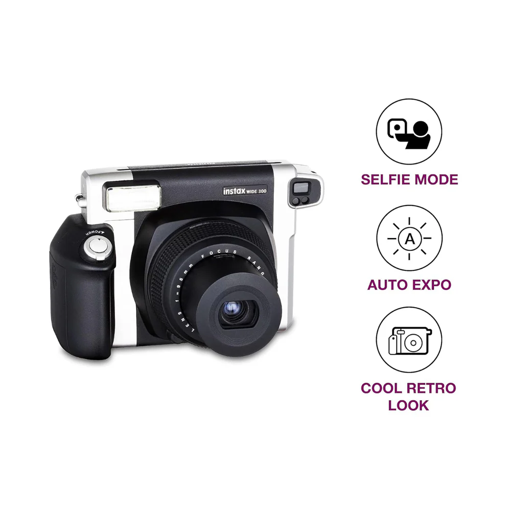 Fujifilm instax Wide 300 Instant Camera Black - Image 3