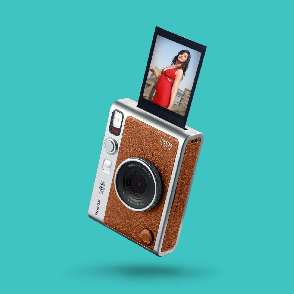 Fujifilm Instax Mini Evo Hybrid Camera Brown - Image 2