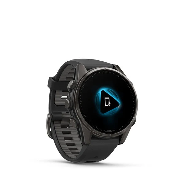 GARMIN FENIX 8 - 43 MM, AMOLED, SAPPHIRE CARBON GRAY DLC TITANIUM WITH
BLACK/PEBBLE GRAY SILICONE - Image 2