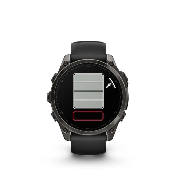 GARMIN FENIX 8 - 47 MM, AMOLED, SAPPHIRE CARBON GRAY DLC TITANIUM WITH
BLACK/PEBBLE GRAY SILICONE - Image 3