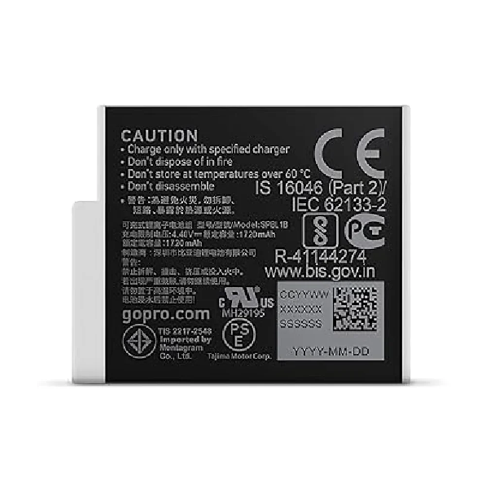 GoPro Enduro Rechargeable Camera Battery 1720mAh 2-Piece Black - Image 5