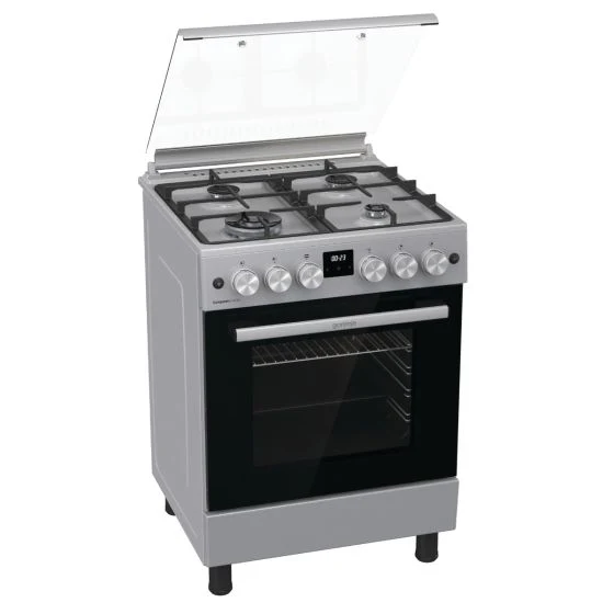 Gorenje 4 Gas Burners Combination Cooker with Fan Assisted Oven, 60 cm, GK6C40S, Stainless Steel Finish - Image 3