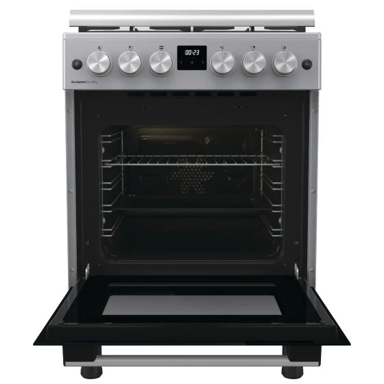 Gorenje 4 Gas Burners Combination Cooker with Fan Assisted Oven, 60 cm, GK6C40S, Stainless Steel Finish - Image 4