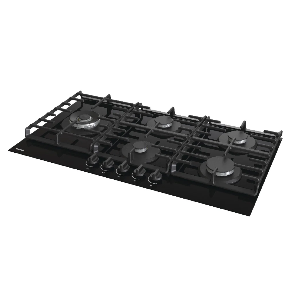 Gorenje Built In Gas Hob with 5 Burner 90cm Black GCW951B - Image 2