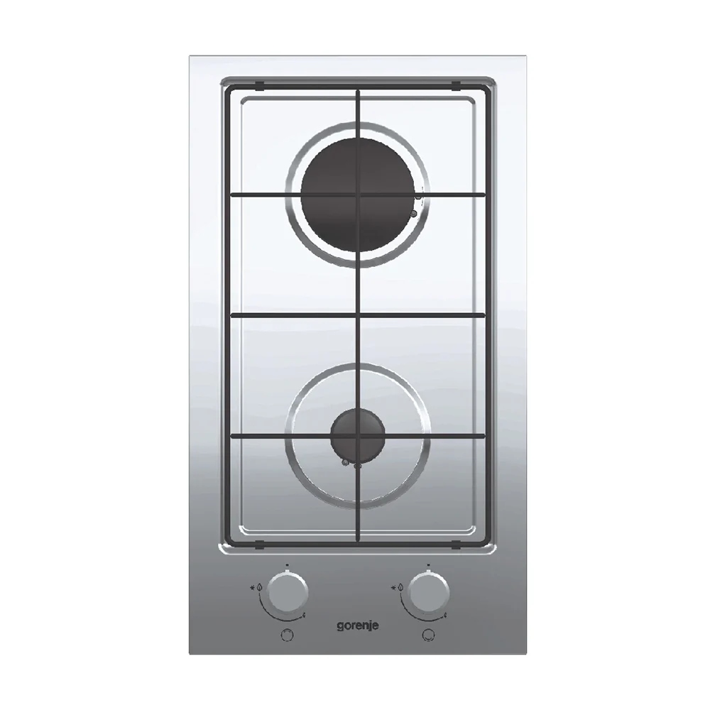 Gorenje Built In Gas Hob with 2 Burner Silver G340UX