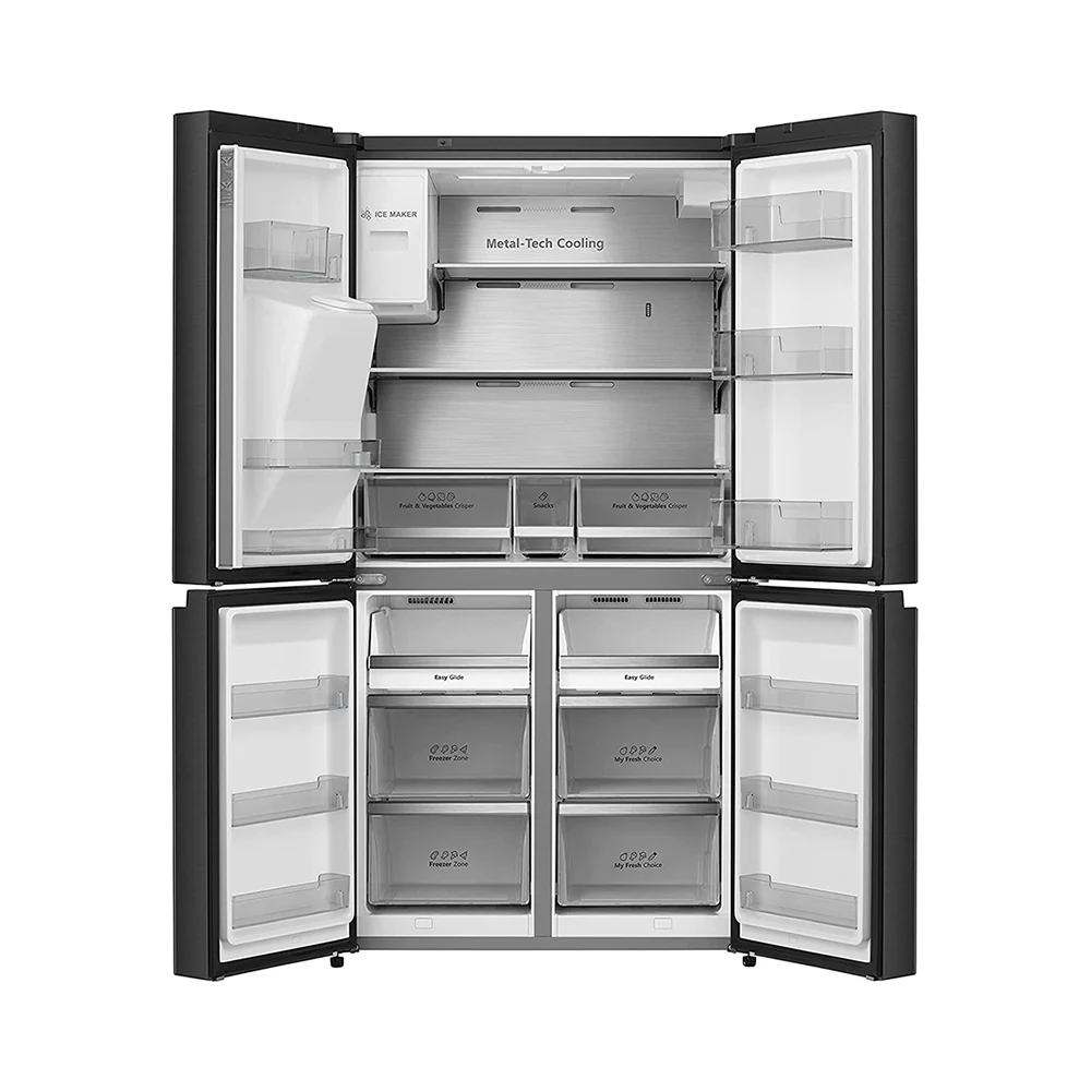 Gorenje Freestanding French Door Refrigerator 611L Black NRM9181SB - Image 2