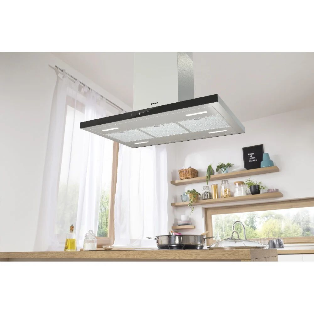 Gorenje Built-In Island Hood 4-Speed Grey IHT943E6XGB - Image 2