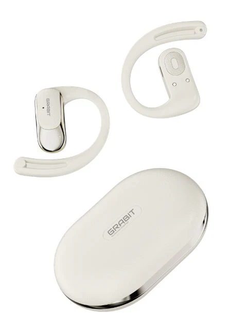 Grabit G-Aero open Ear Wireless earbuds  BEIGE - Image 2