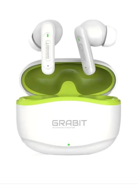 GRABIT G-RUSH TRUE WIRELESS EARBUDS WHITE
