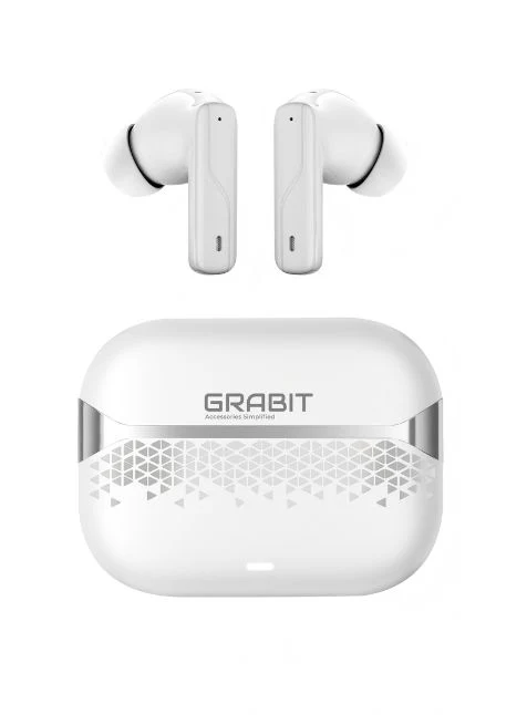 Grabit G-Sonic True Wireless earbuds  White