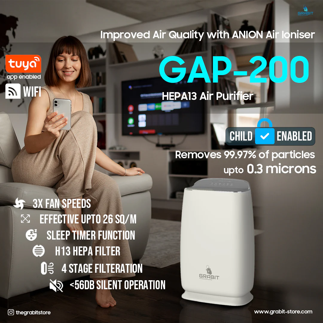 Grabit GAP-200S Smart Air Purifier White - Image 7