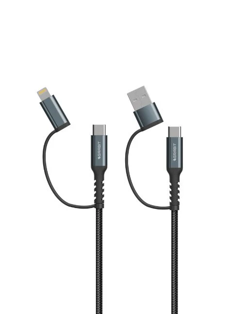GRABIT GCBL-50 4 N 1 NY Cable USB-C 60W BL