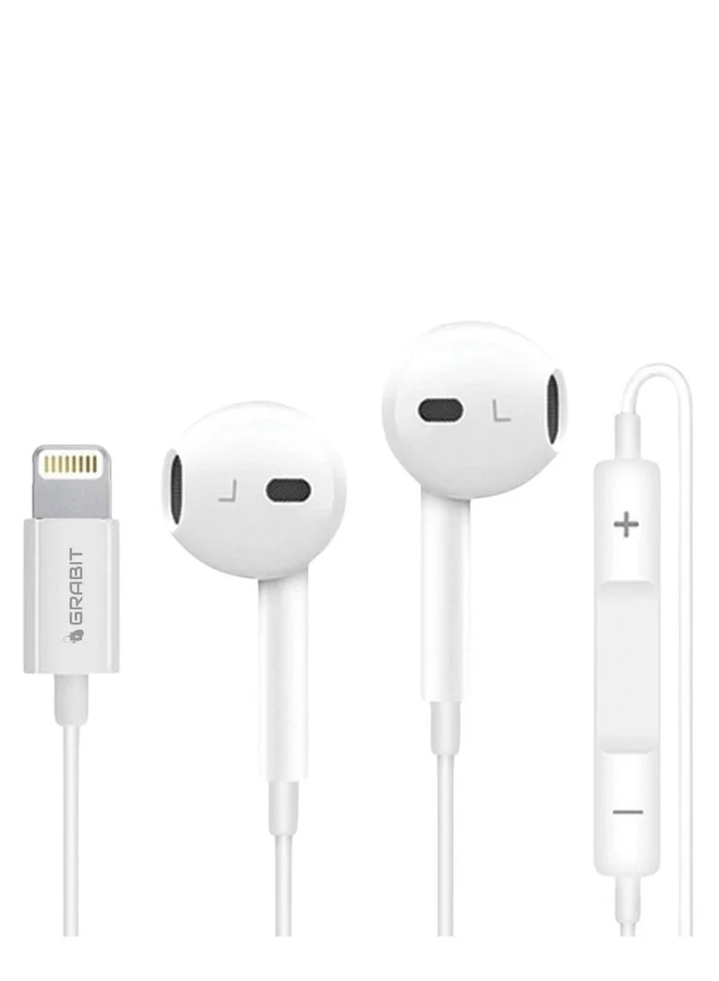 Grabit Stereo Headphones Lightning Direct Plug & Play