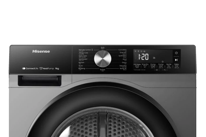 Hisense 9 kg Front Load Heat Pump Dryer, Black, DH3S902BT - Image 4