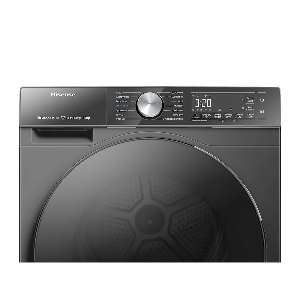 Hisense 5S Series Heat Pump Dryer 10kg Charcoal Black DH5S102BB - Image 3