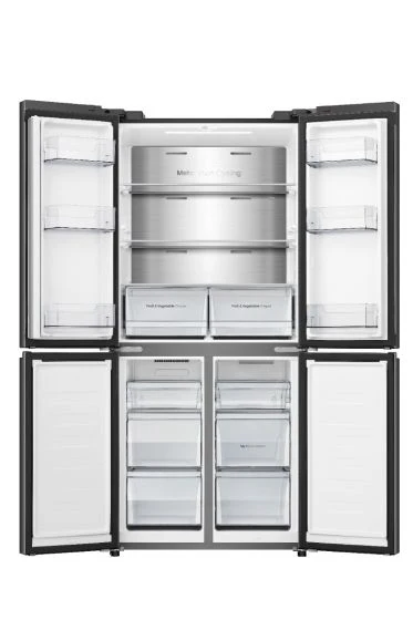 Hisense Four Door French Refrigerator, 610L, Khaki color, RQ5G470SBK3 - Image 2