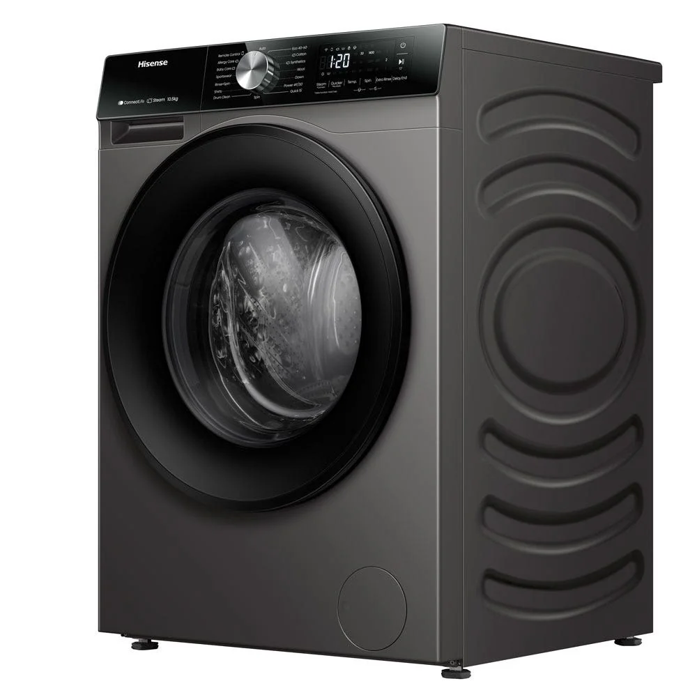 Hisense Smart Front Load Washing Machine, 10.5 kg, WF3S1043BT - Image 4