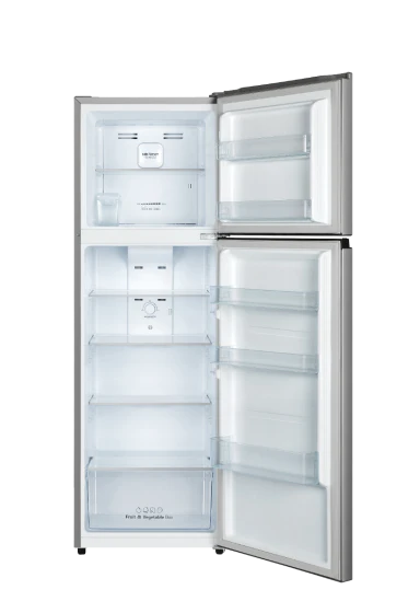 Hisense Top Freezer Refrigerator, 250 L, Stainless steel, RT3N328NAB - Image 2
