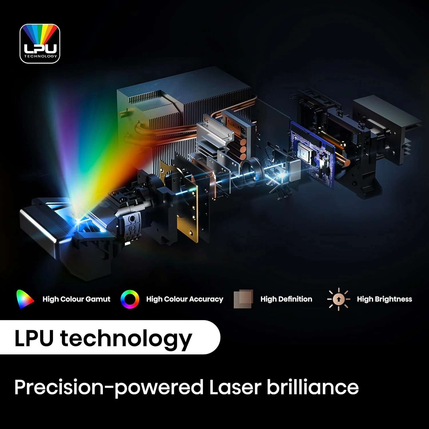 Hisense Ultra Short Throw Triple Laser Projector, 4K UHD Smart Projector – L9Q - Image 7