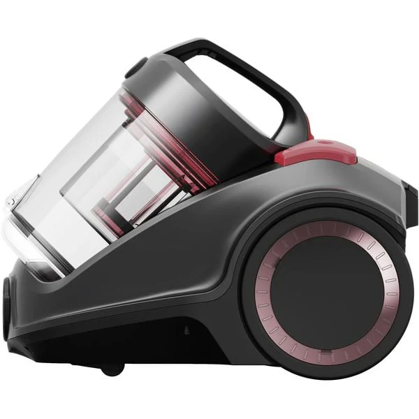 Hoover CDCY-P6ME Power 6 Advanced 2200W Vacuum Cleaner, One Touch Easy Empty Bin, Single Cyclonic Technology, HEPA Filter, Ideal for Allergy Sufferers, Pet Owners, Efficient Home Cleaning - Grey Red - Image 4