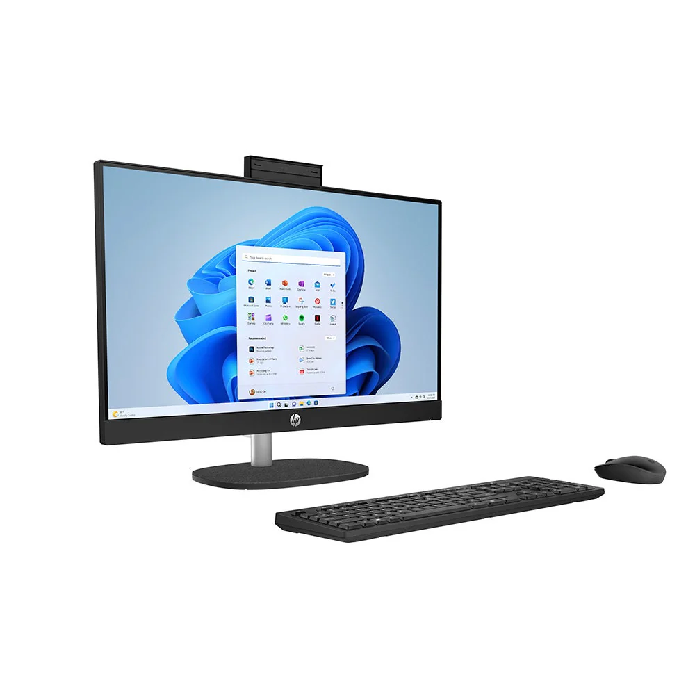 HP AIO PC 24-CR0017NE All-in-One Desktop, Intel 13th Gen i3-1315U, 4GB RAM, 256GB SSD, Intel UHD, 23.8 Full HD, Windows 11 Home, Jet Black - Image 2