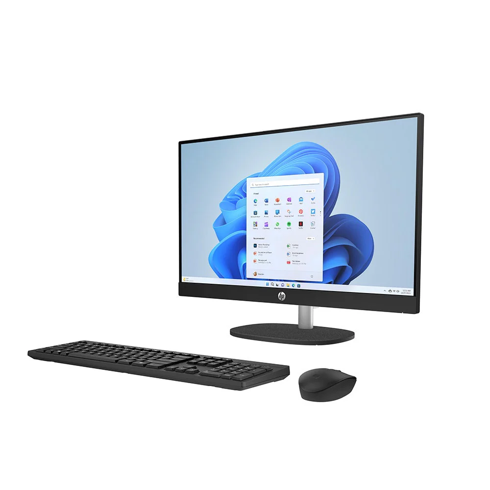 HP AIO PC 24-CR0017NE All-in-One Desktop, Intel 13th Gen i3-1315U, 4GB RAM, 256GB SSD, Intel UHD, 23.8 Full HD, Windows 11 Home, Jet Black - Image 3