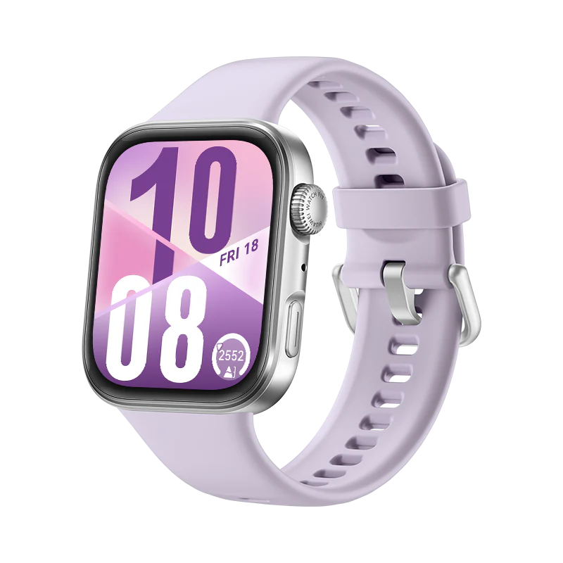 Huawei Watch Fit 4, Purple Strap + Extra Dark Green Strap - Image 3