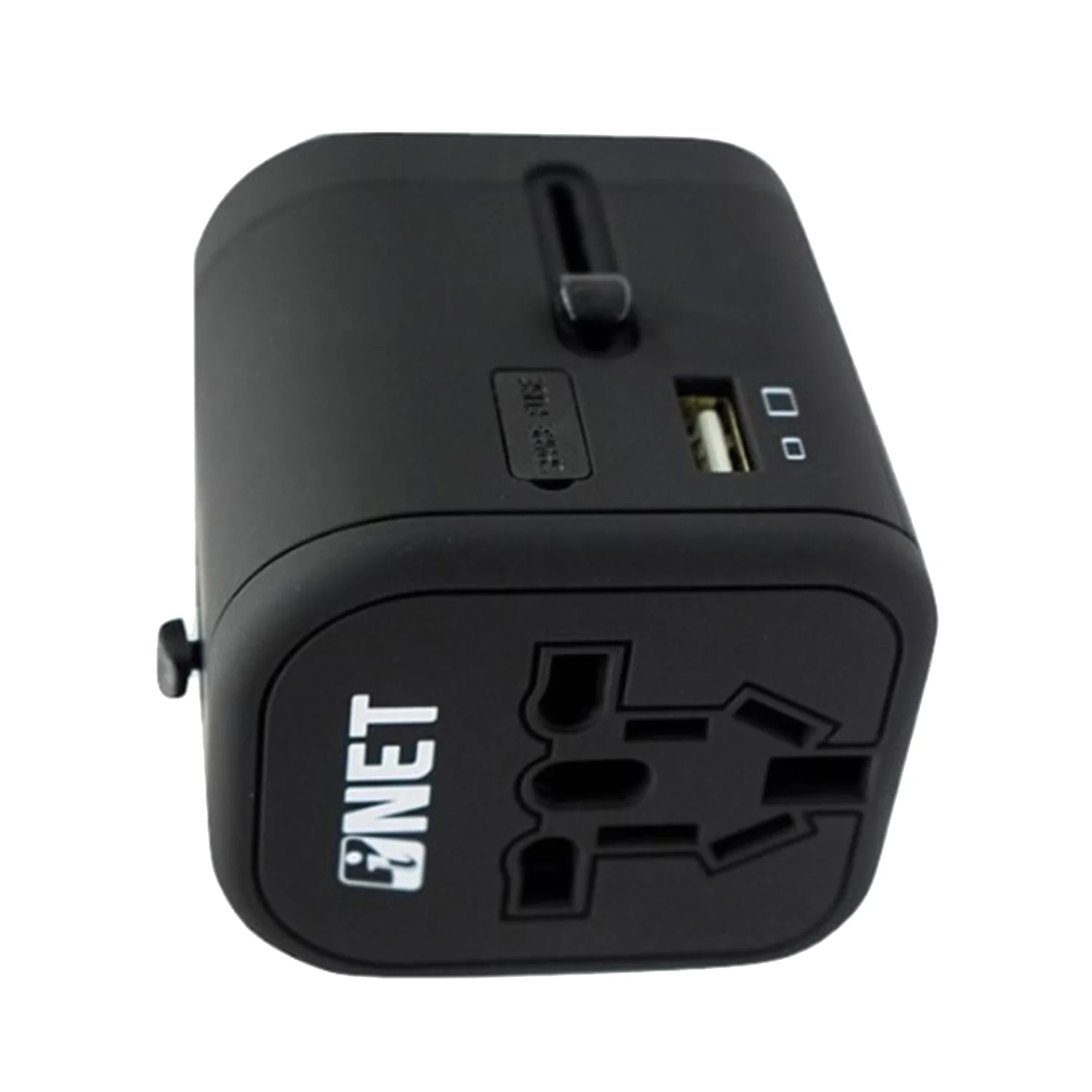 Inet 3 USB Type C Travel Adaptor Black - Image 2