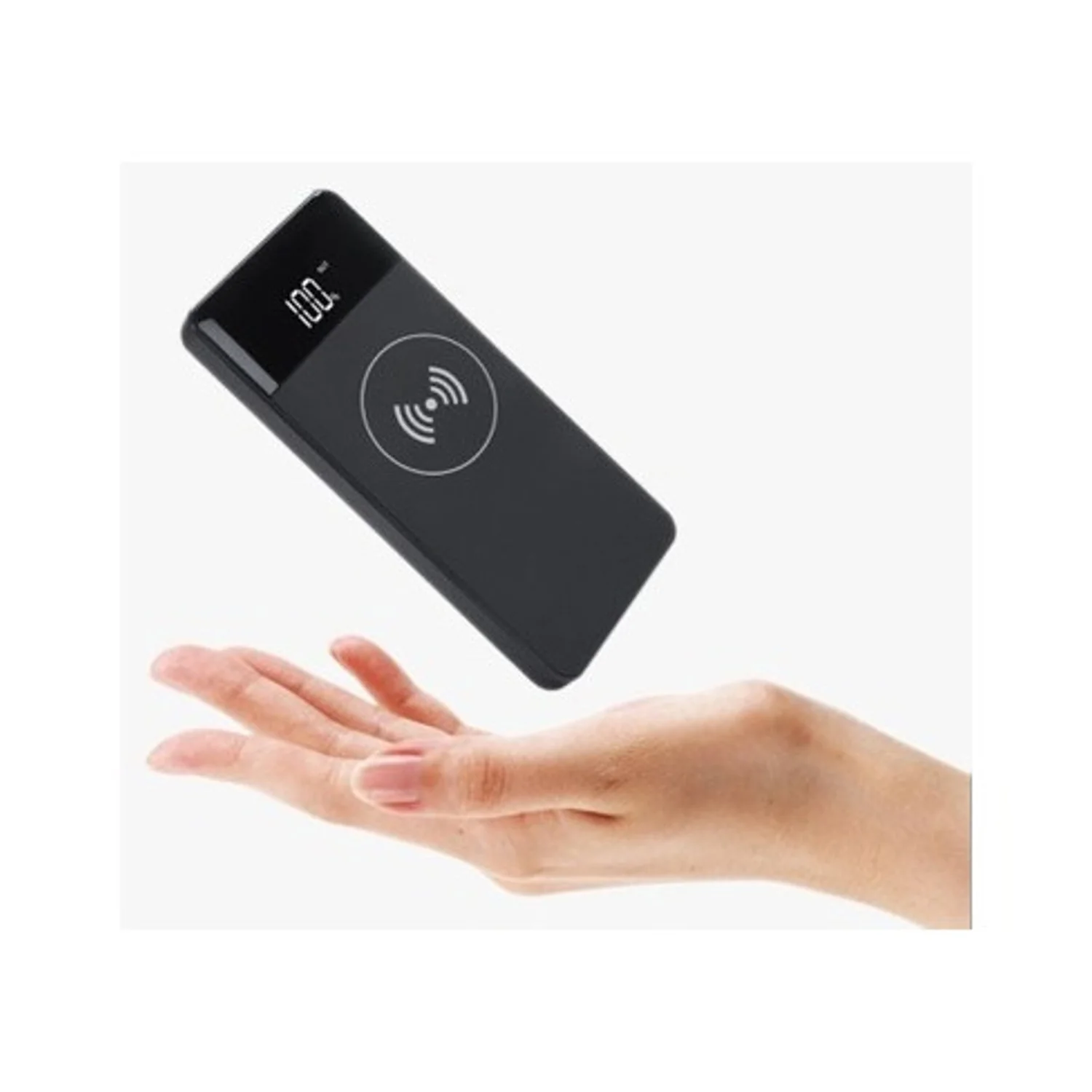 Inet Wireless Power Bank 10000mAh Black INPBQW10BK - Image 2